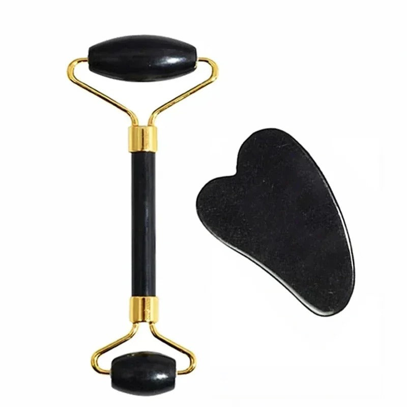 Natural Jade Roller Gua Sha Natural Stone Lifting Body Massage
