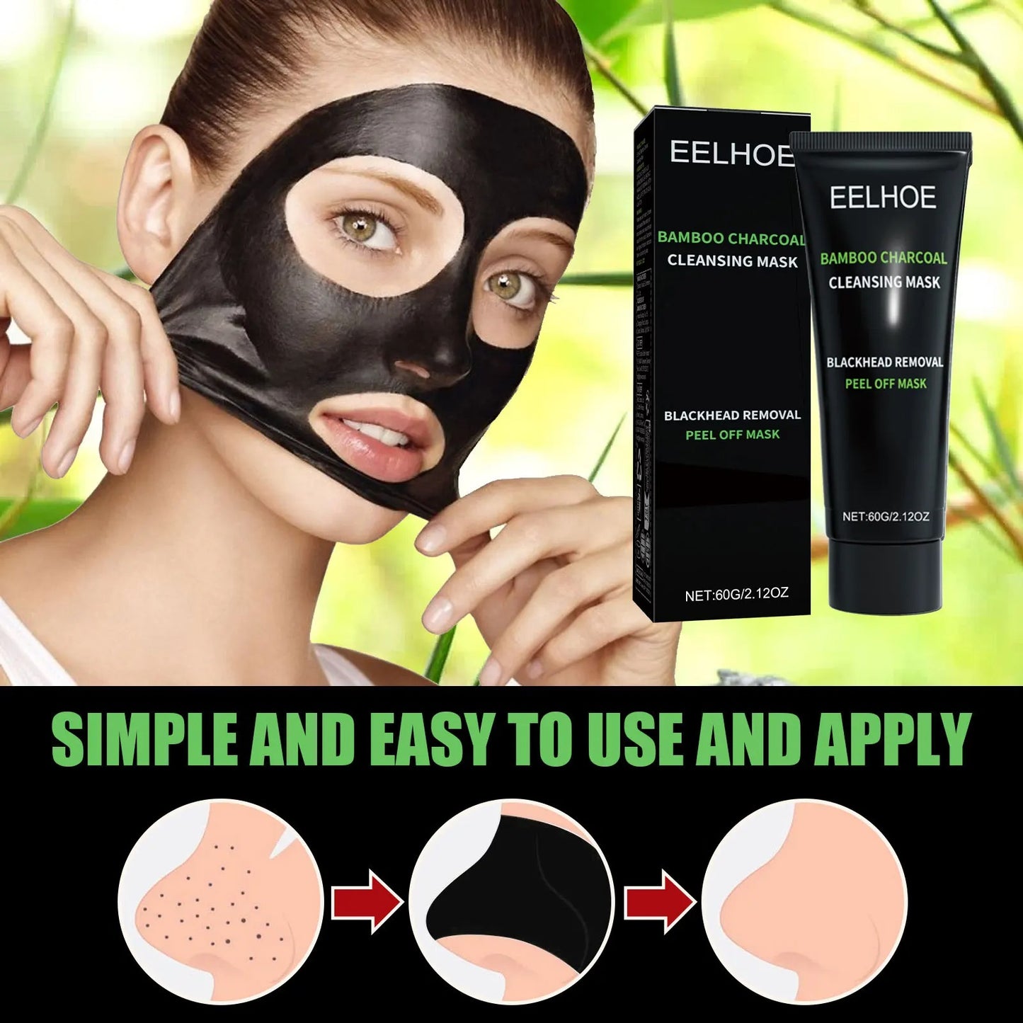 Eelhoe Bamboo Charcoal Cleansing Mask
