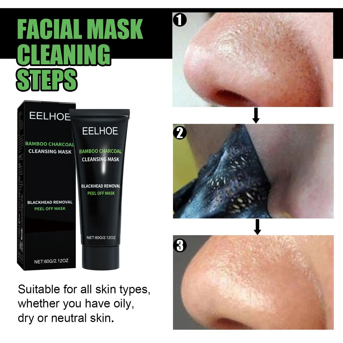 Eelhoe Bamboo Charcoal Cleansing Mask