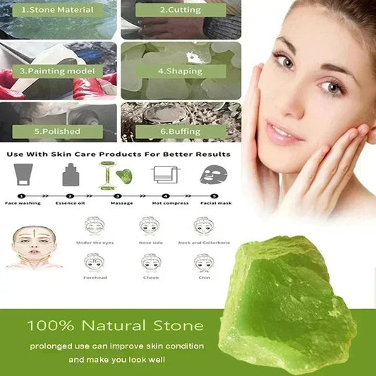 Natural Jade Roller Gua Sha Natural Stone Lifting Body Massage