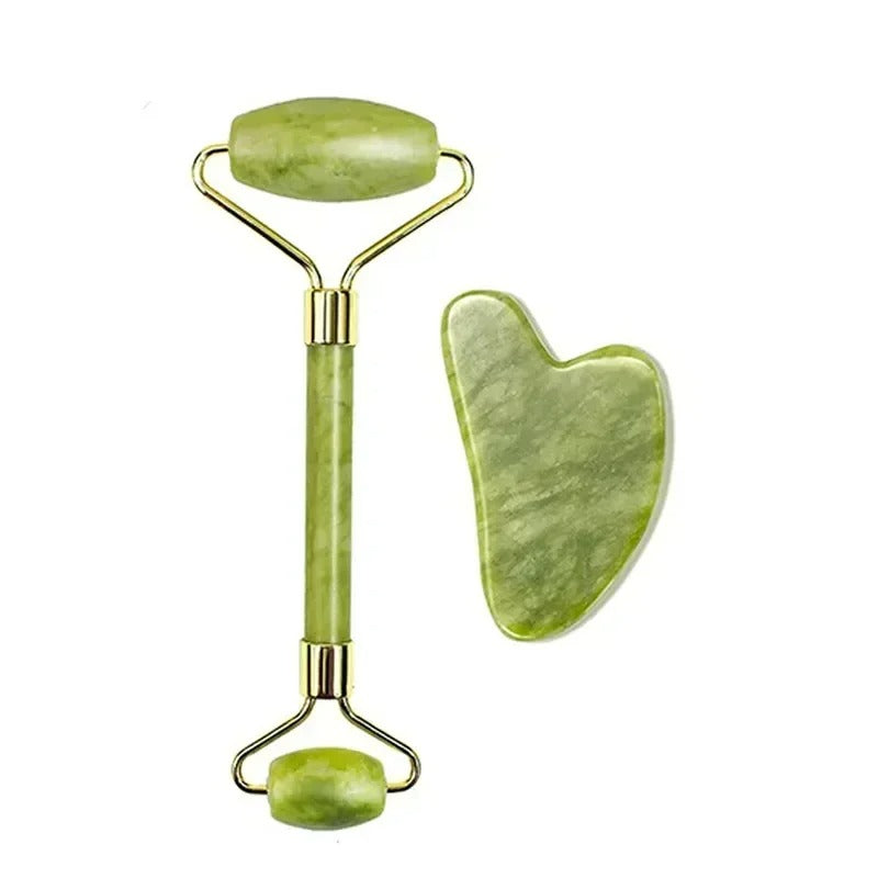 Natural Jade Roller Gua Sha Natural Stone Lifting Body Massage